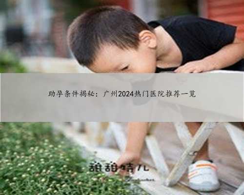 助孕条件揭秘：广州2024热门医院推荐一览